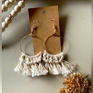 Boho macramé earrings